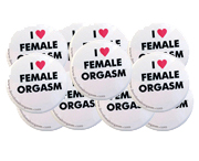 Bulk Female Orgasm Buttons
